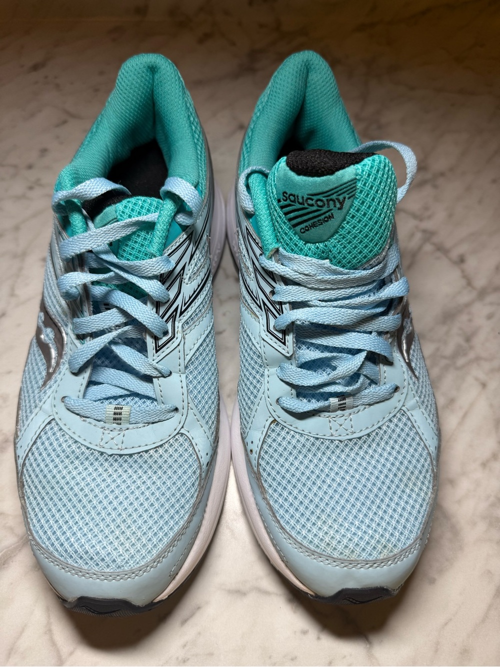 Saucony Light Blue and Teal Women's Running Shoes